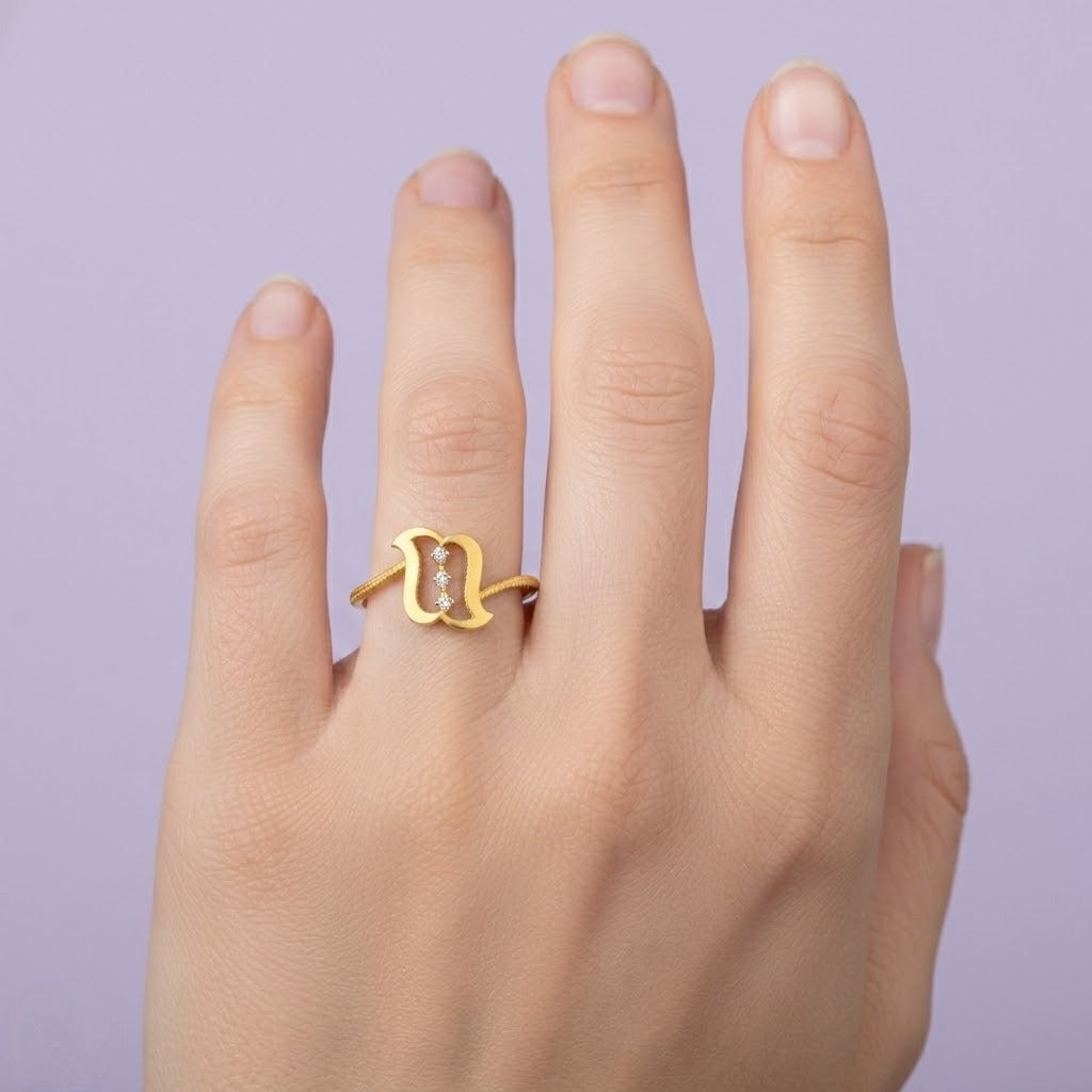 Modern Curve Design Ring