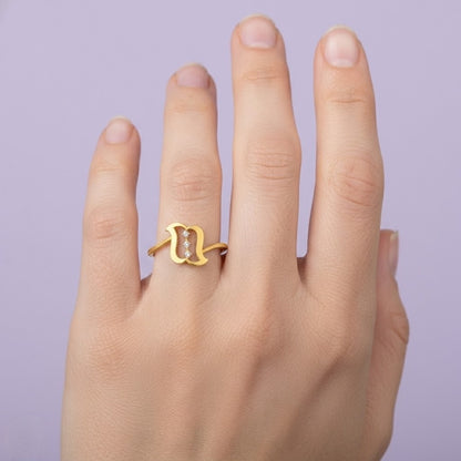 Modern Curve Design Ring
