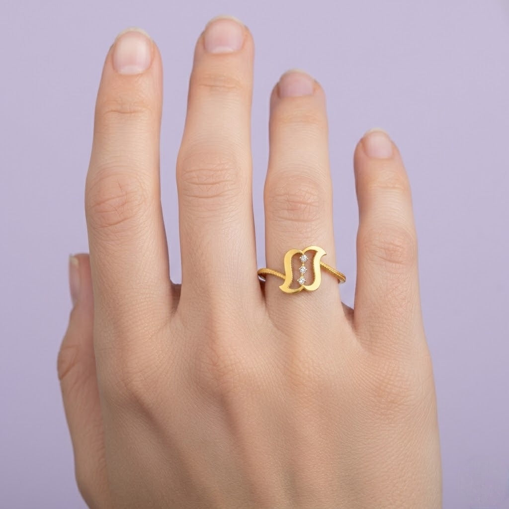 Modern Curve Design Ring