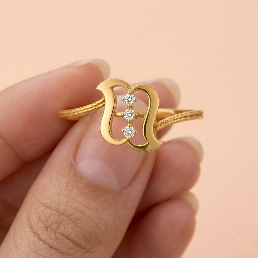 Modern Curve Design Ring