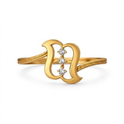Modern Curve Design Ring