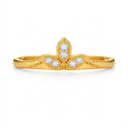 Tiara Petal Sparkle Ring