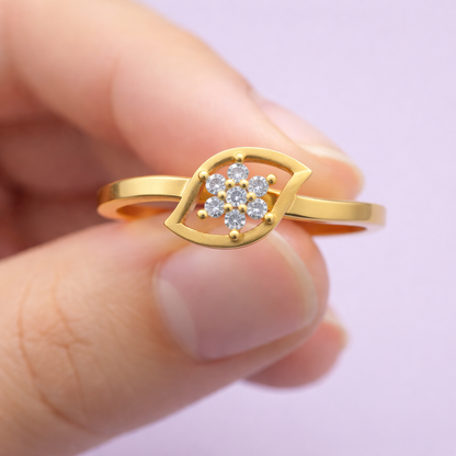 Leaf Cluster Elegance Ring