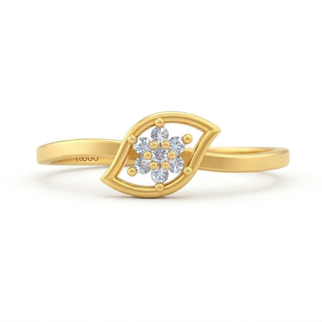 Leaf Cluster Elegance Ring