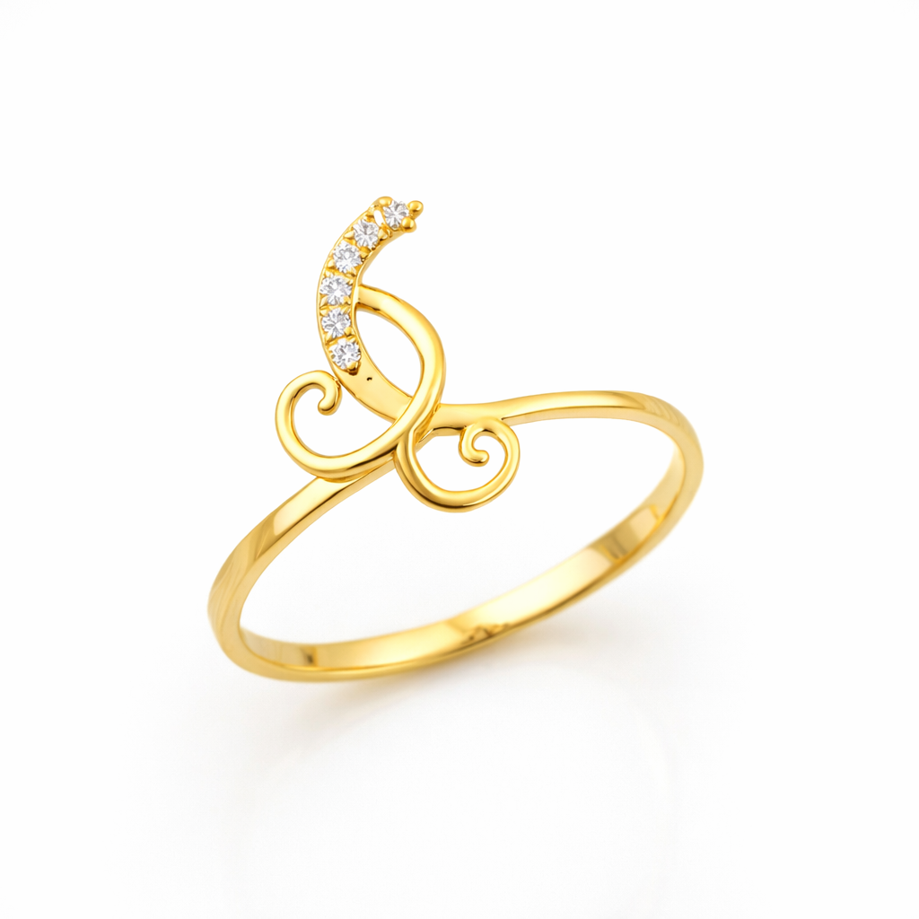Royal Scroll Diamond Gold Bracelet