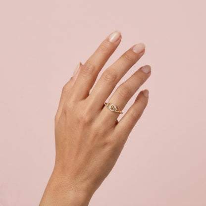 Infinity Knot Sparkle Ring