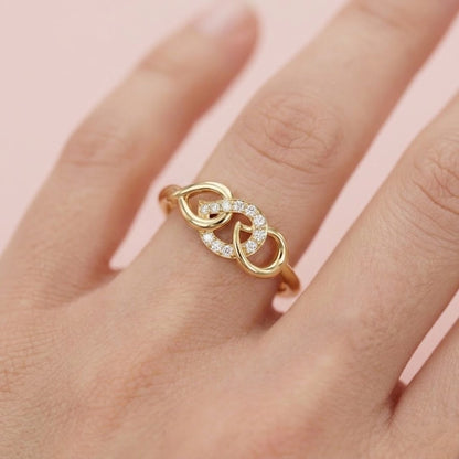 Infinity Knot Sparkle Ring