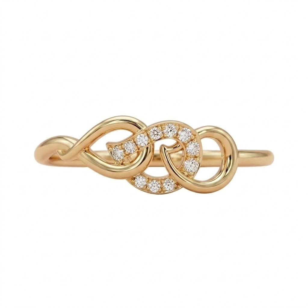 Infinity Knot Sparkle Ring