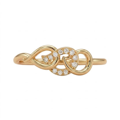 Infinity Knot Sparkle Ring