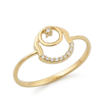 Contemporary Circle Design Ring