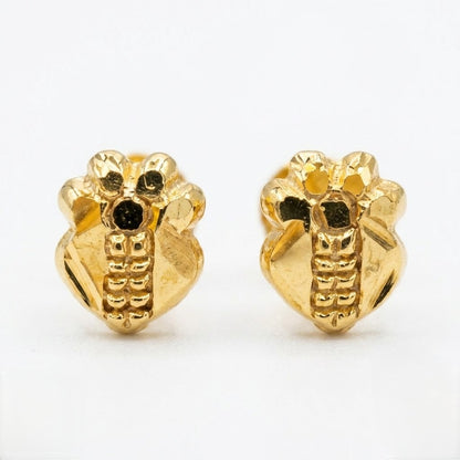 9K Gold Honeybee Bloom Second Stud Earrings