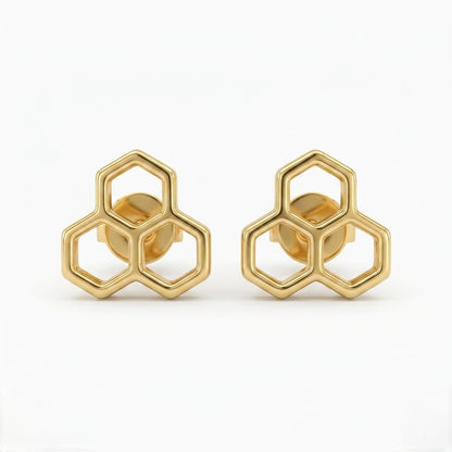 9K Gold Candy Ice Cream Second Stud Earrings