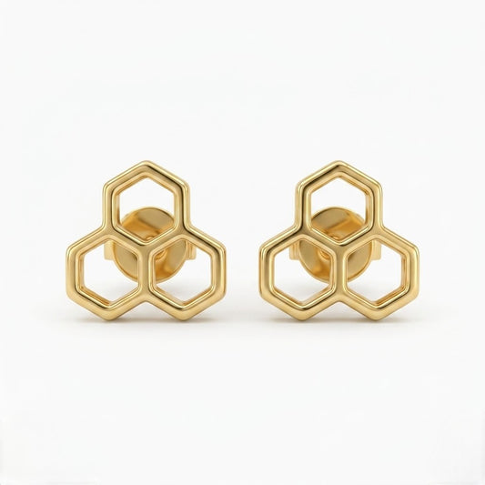 9K Gold Candy Ice Cream Second Stud Earrings