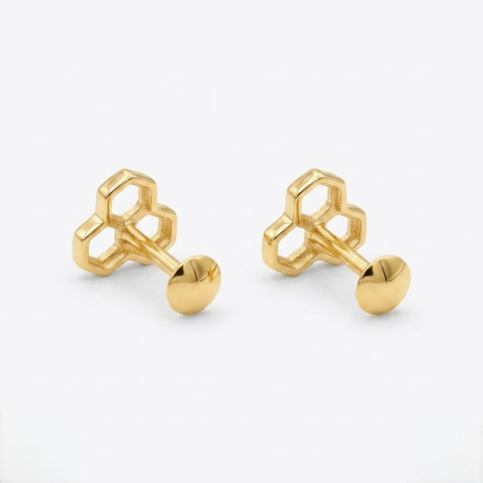 9K Gold Candy Ice Cream Second Stud Earrings