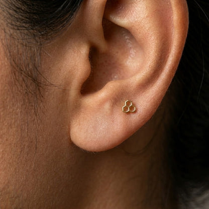9K Gold Candy Ice Cream Second Stud Earrings