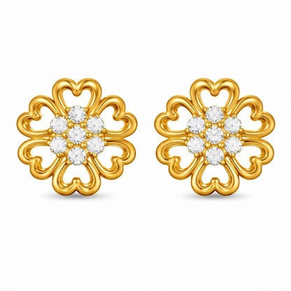 Ornate Floral Crest Earring