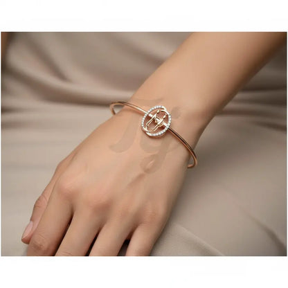 Forever Friends Handshake Gold Bangle