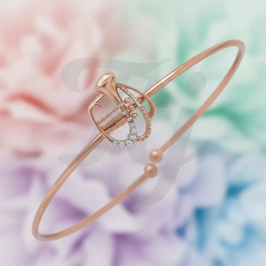 Melodic Trumpet Vibes Gold Bangle