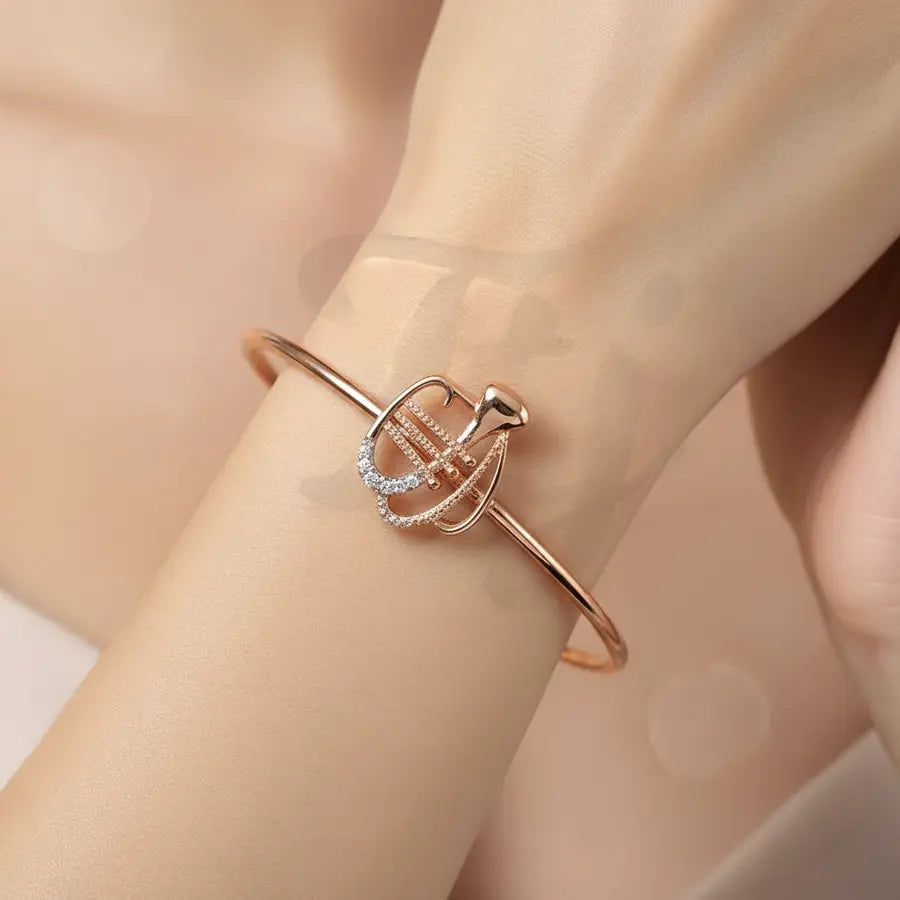 Melodic Trumpet Vibes Gold Bangle