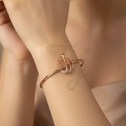 Melodic Trumpet Vibes Gold Bangle