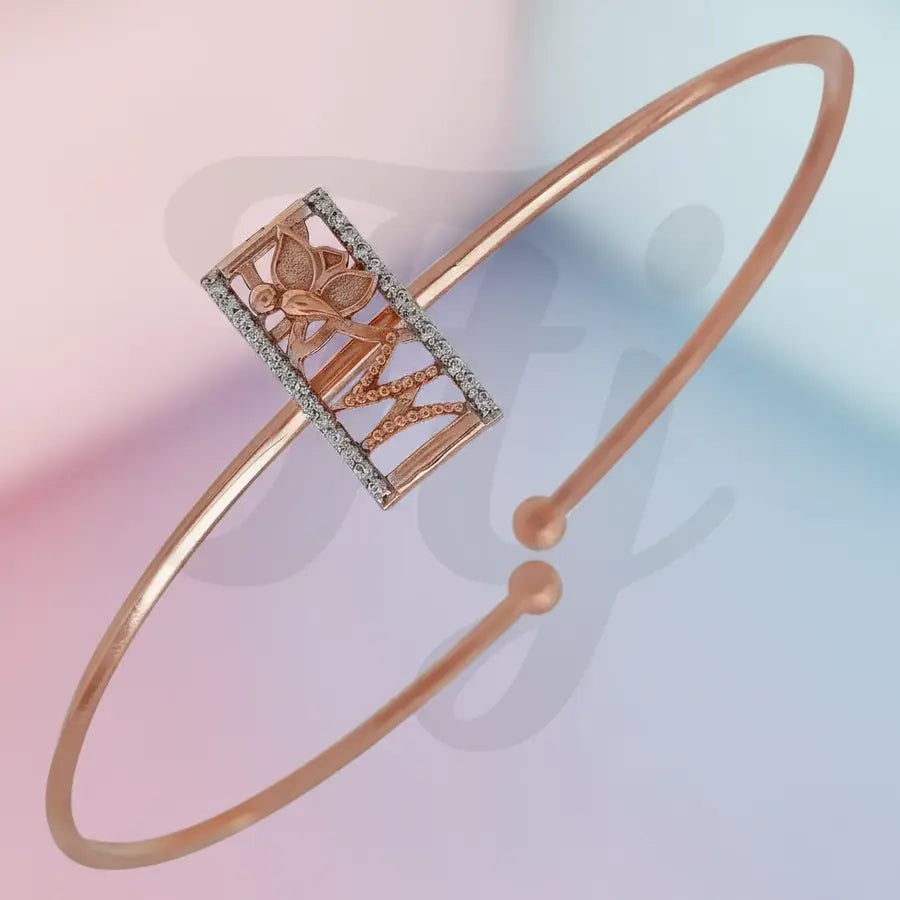 Butterfly's Gentle Touch Gold Bangle