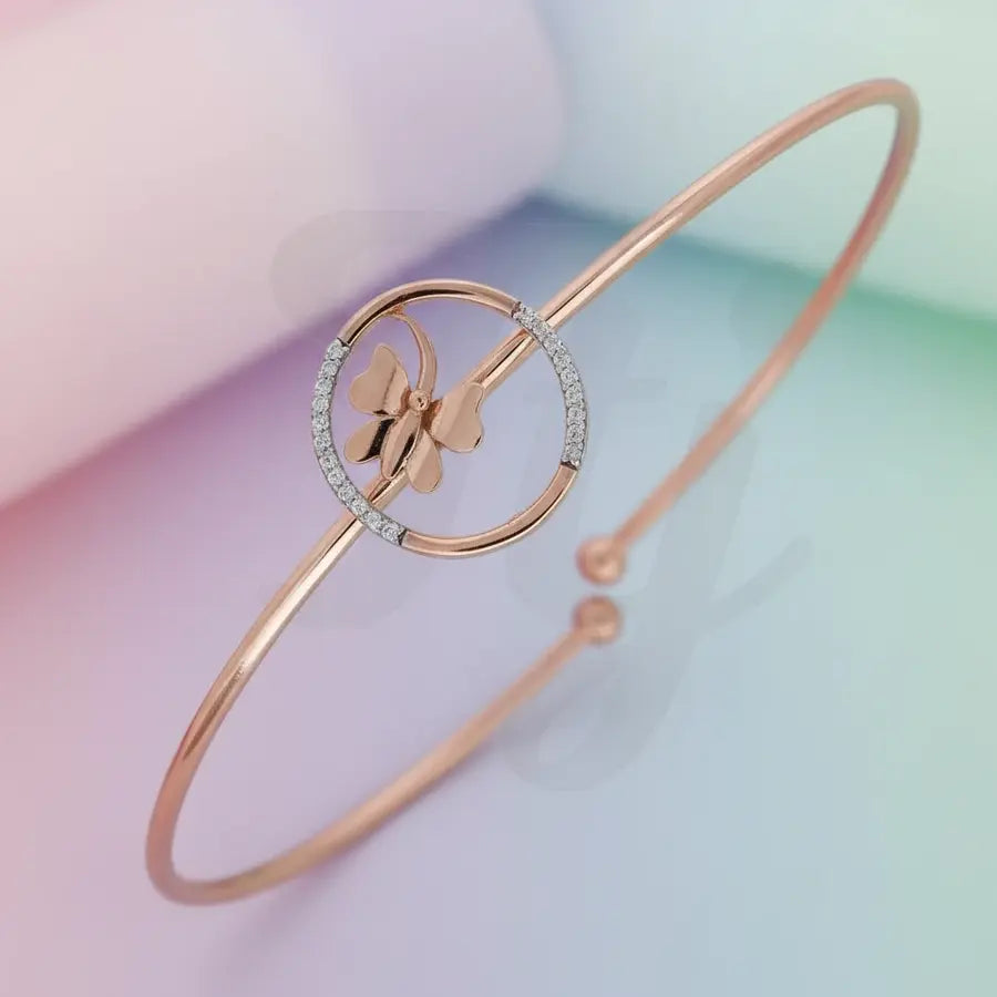 Wings of Circle Gold Bangle