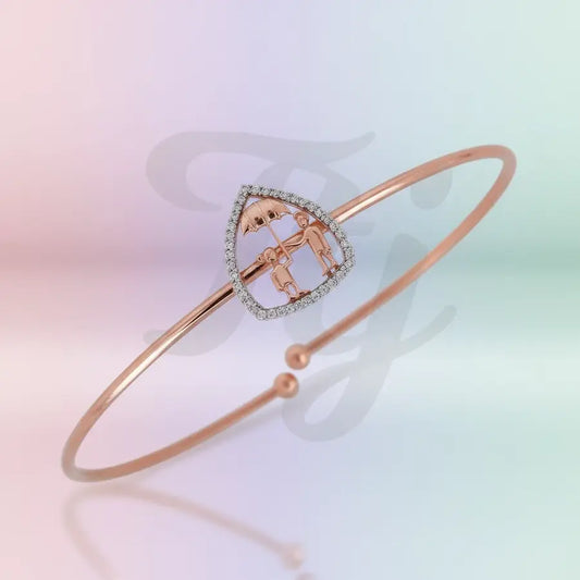 Sharing Umbrella Joy Gold Bangle