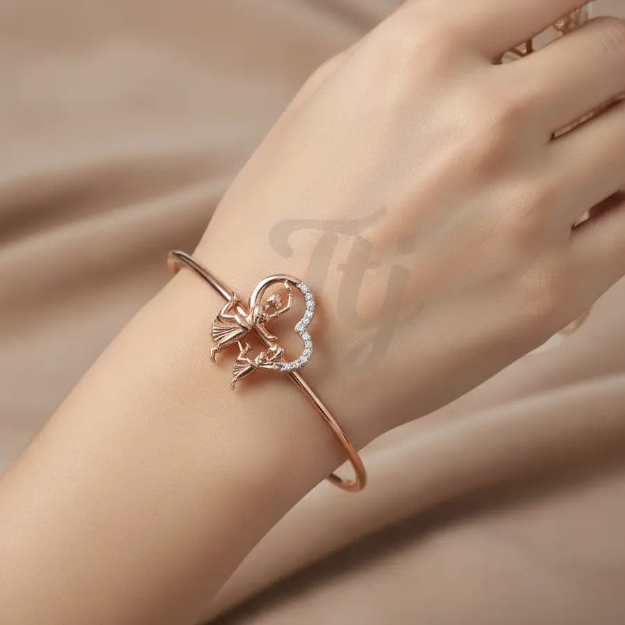 Dancing Duo Celebration Gold Bangle