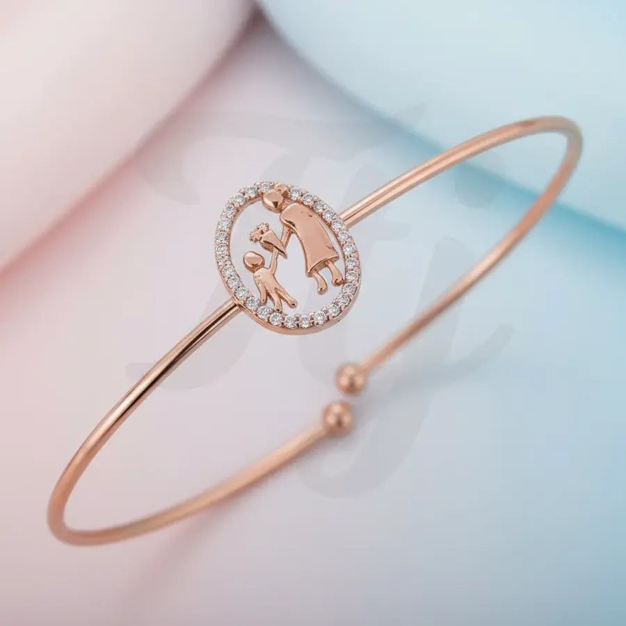 Child's Flower Offering Gold Bangle