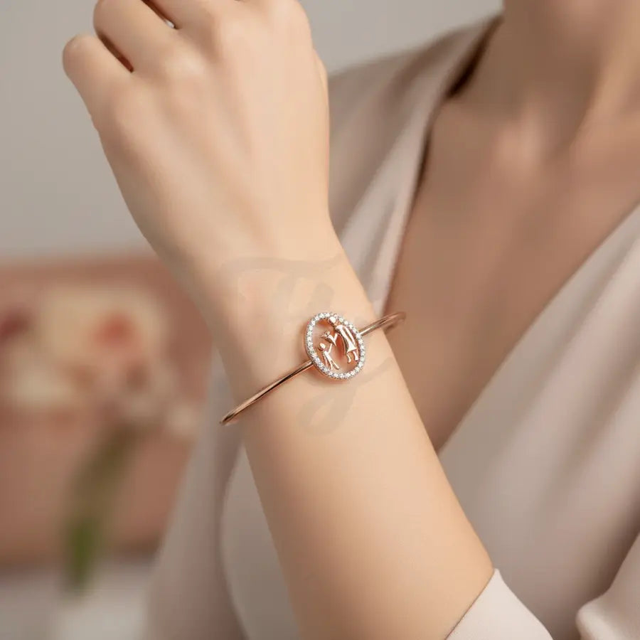 Child's Flower Offering Gold Bangle