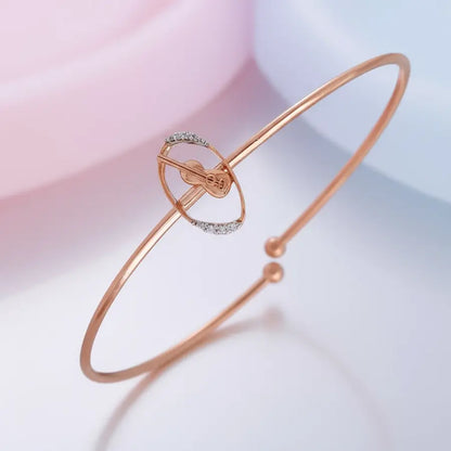 Melodic Guitar Charm Gold Bangle