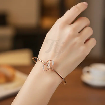 Melodic Guitar Charm Gold Bangle