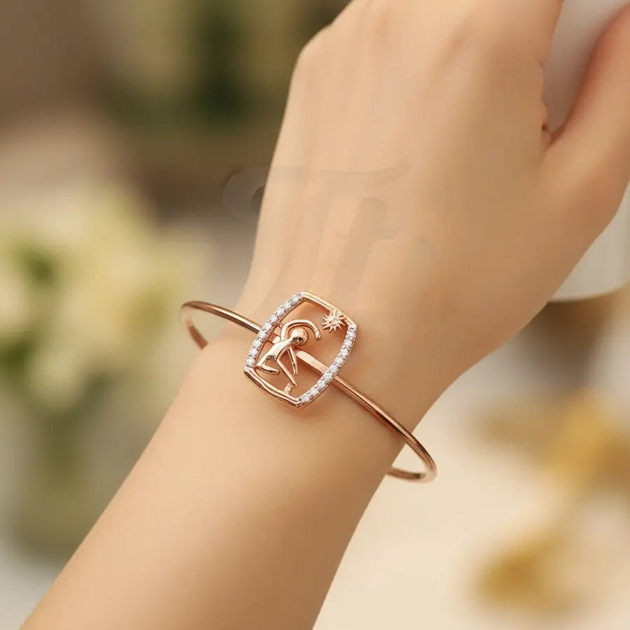Surya Namaskara Radiance Gold Bangle