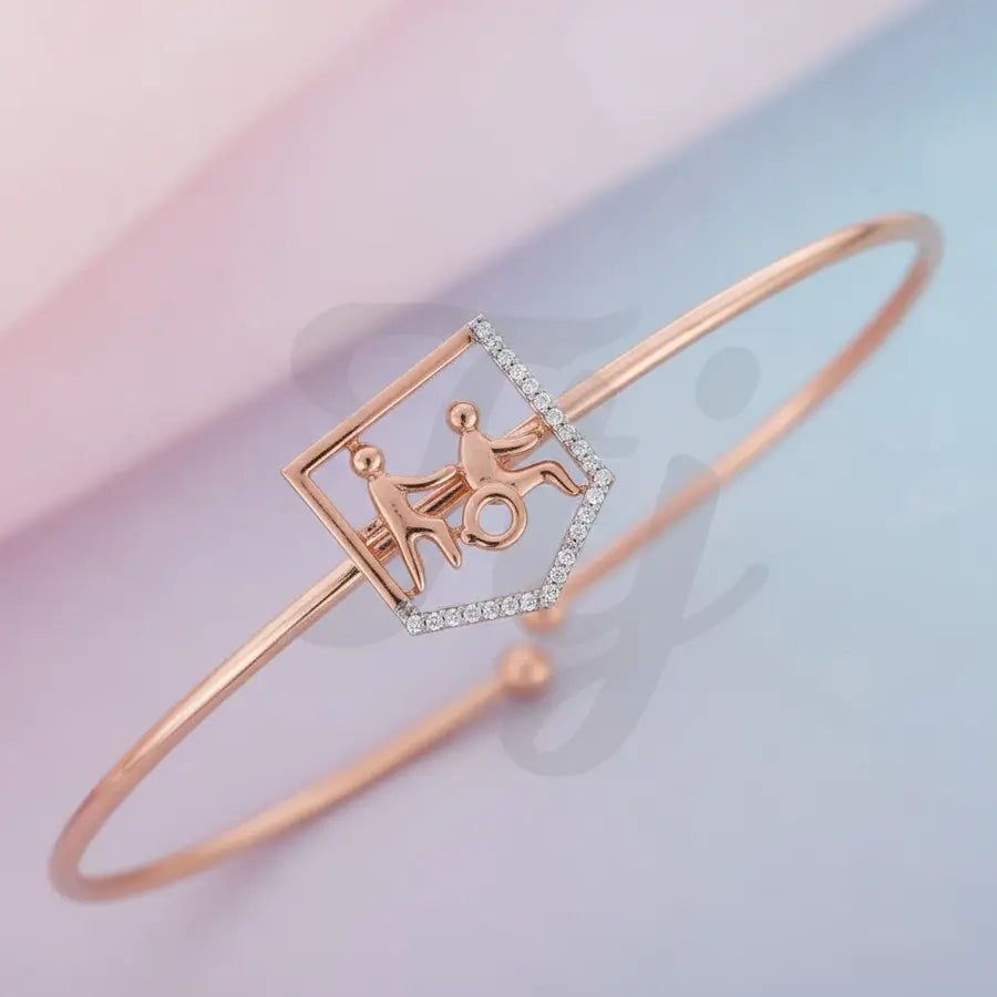 Helping Hand Wheelchair Gold Bangle