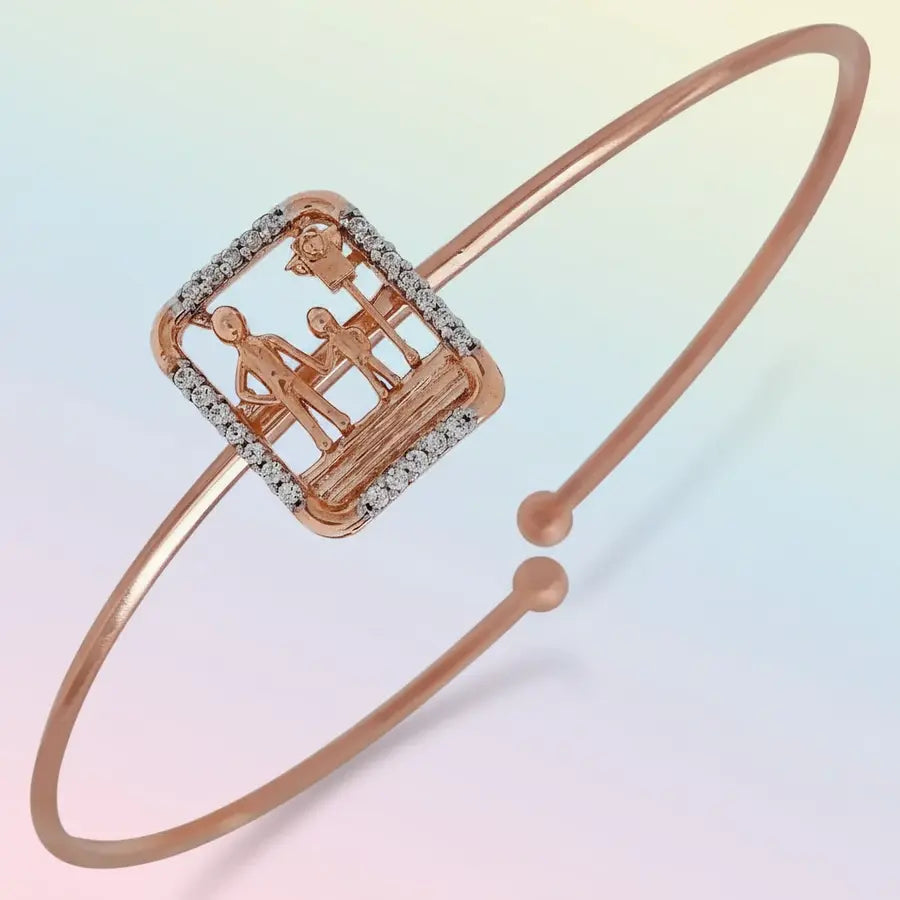 Eternal Bond Father Son Gold Bangle