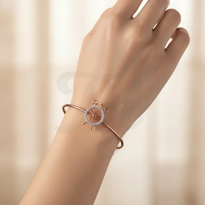 Alarm Clock Gold Bangle