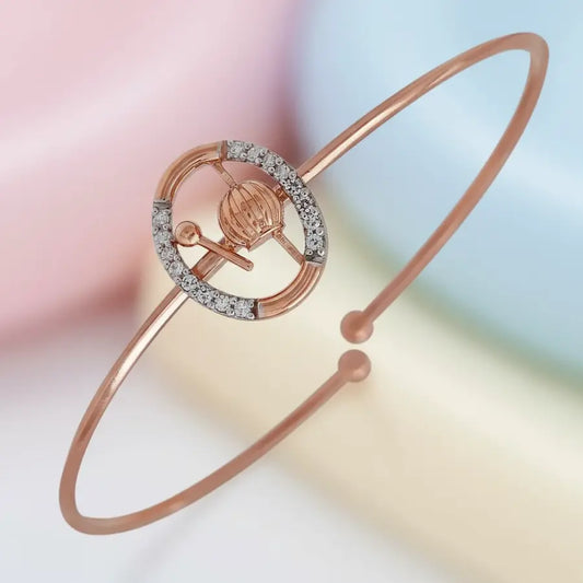 Rhythmic Beats Gold Bangle