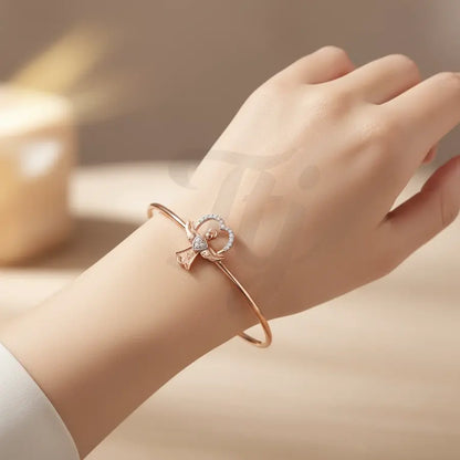 Angel's Tender Wings Gold Bangle