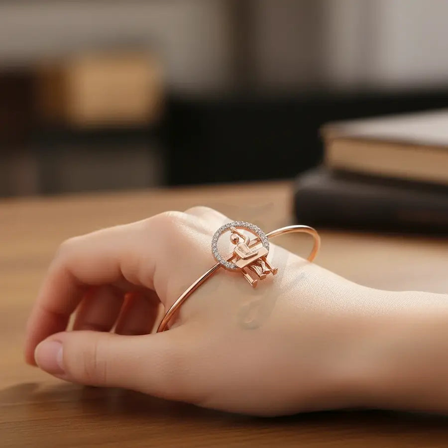 Reach for Stars Gold Bangle