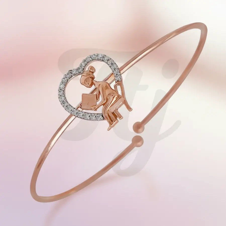 Lost in Book Gold Bangle