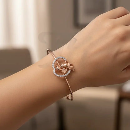 Lost in Book Gold Bangle