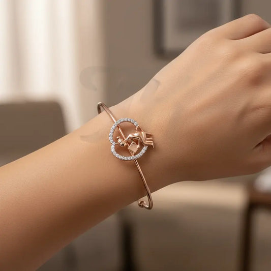 Lost in Book Gold Bangle