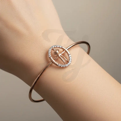 Brave Hearted Gold Bangle