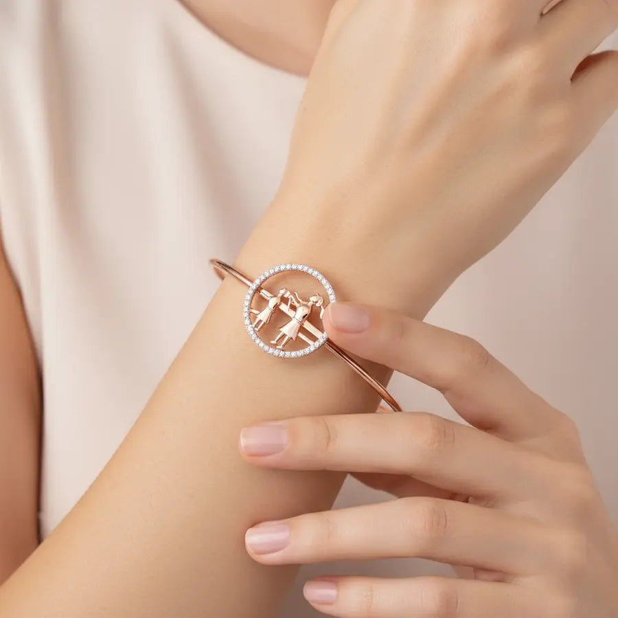 Tender Hair Ties Gold Bangle