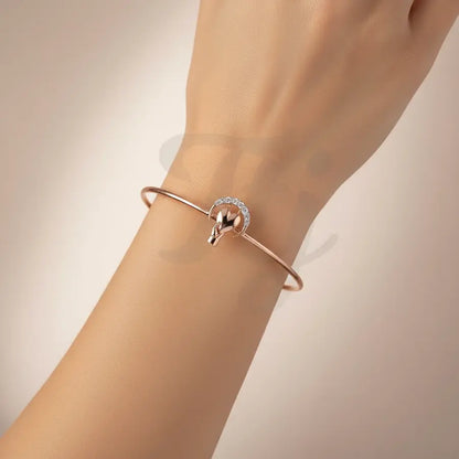 Heartfelt Grace Gold Bangle