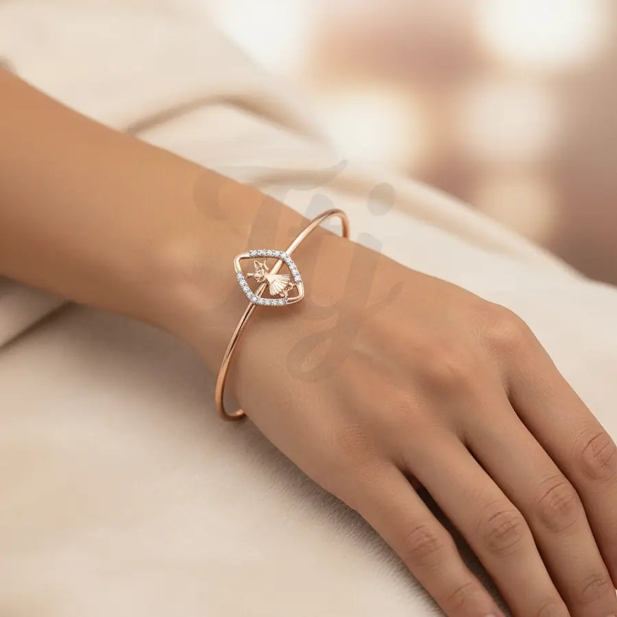 Rhythmic Classical Dance Gold Bangle
