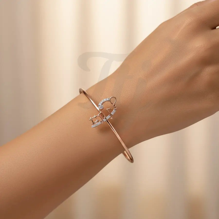Musical Harmony Symbols Gold Bangle