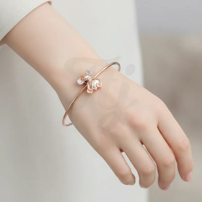 Playful Elephant Toy Gold Bangle