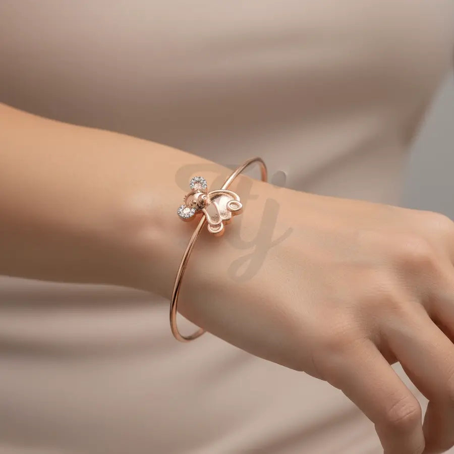 Playful Elephant Toy Gold Bangle