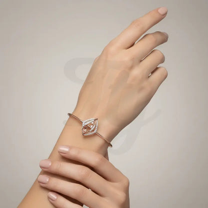 Diamond Blossom Dream Gold Bangle